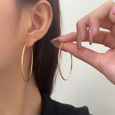 歐美風簡約大圈耳環