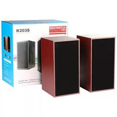 K2035 Multimedia Speaker 2.0 木質桌上型音箱, 木質色