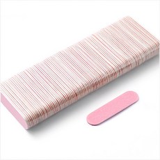 미니 우드화일 네일화일 6cm 100개입, 1개, 핑크