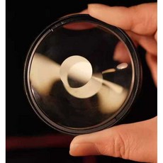카메라 렌즈 소용돌이 보케 필터 전경 블러 프리즘, 1개, 52mm (스텝업링+58mm 필터)