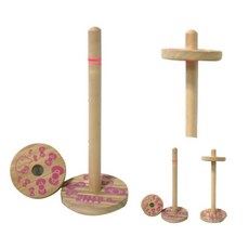 원목 키친타올꽃이 리본 핑크 정리대 키친타월홀더