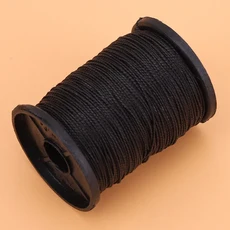 가죽 재봉 송곳 키트 구리 핸들 신발 수리 도구 나일론 코드 스레드 펀치 스티칭 바늘 DIY 공예, 06 Black Thread-50m
