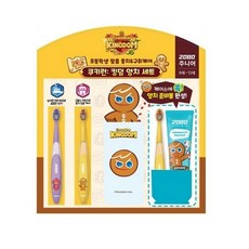 2080 쿠키런 초등 주니어 치약칫솔 세트, 1세트