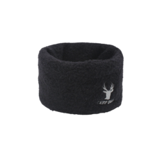 體溫魔術師 羽毛刺繡柔感圍脖 冬季保暖質感頸套, 黑, 1個