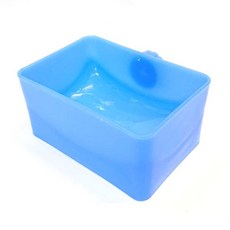 優旺寵物 寵物懸掛固定式多功能飼料盒 藍色 12.9公分長, 1個