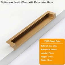 JUIDINTO 96 192mm 매립형 검정색 캐비닛 서랍 가구 아연 주방 사각형 찬장 합금 당겨 손잡이, SJIN7530160