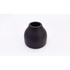 캔들아트 블랙 심플 도자기 용기, 350ml, 1개