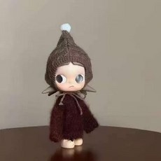 팝마트 지거 Zsiga 액션 피규어 20cm 인형 인형옷 스웨터 모자 세트 인형 제외, 10cm 범용, 브라운 스웨터+모자 세트(인형 제외)