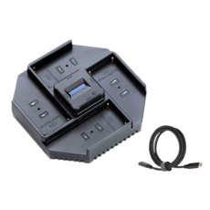 希鐵 ZITAY ZFC425 NP-F970 四通道充電器, 1個, ZITAY ZFC425 NP-F970 四通道快速充電器 充電頭需另購