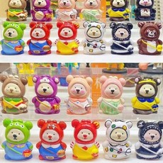 3D立體背包熊手工爆款diy石膏娃娃白坯小熊塗色塗鴉彩繪可愛擺件, 3D立體揹包熊白胚,10個【不帶工具批發聯繫客服】, 1個