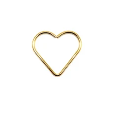 러브 하트 모양 드림 캐쳐 링 금속 공예 후프 화환 마크라메 프로젝트, 1. Gold 5cm