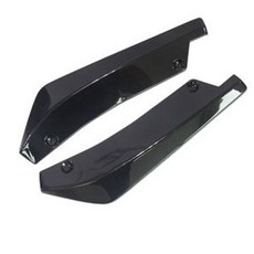 [주주파츠몰] 차량용 전차종 카본 검정 리어 범퍼 사이드 윙 카나드 에어댐 호환 용품, 02. 블랙 445mm