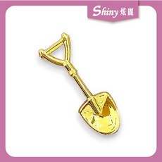 【炫麗】9999純金 黃金擺件 6D黃金擺件金鏟子 0.27錢 黃金鏟子 擺件 好運 金鏟子 金鏟擺件 0402