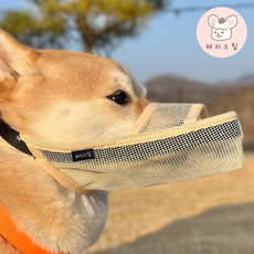 해리스힐 초경량 원버튼 메쉬 입마개 S, 1개, 모던베이지