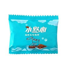 小點心 海鮮化毛館餅 貓咪零食 貓餅乾 寵物點心，酥脆口感，幫助消化，減少毛球症，多種造型增加趣味性, 20g, 1個, 海鮮