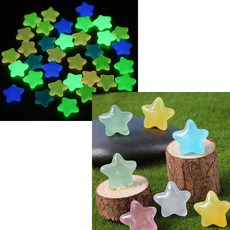 수조관 수조 어항 화분 꾸미기 바닥 장식 밝은 야광 형광 자갈 돌 100개 별모양