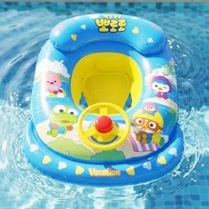 뽀로로 KC인증 안전 이중마개 자동차 쿠션보행기 튜브