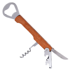 펄스프로 만능 와인 맥주 오프너, 오크 브라운, 1개