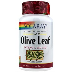 SOLARAY 橄欖葉萃取素食膠囊, 1個, 60 件