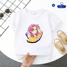 KPOP 데몬헌터스 반팔티 아동 여름 티셔츠 초등학생 캐릭터 반팔 주니어 남아 여아 옷