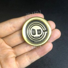 마그네틱 스피너 코인 스트레스 릴리프 클릭 토이 블랙테크 압박 해소 피젯, 밀크캡 브론즈 메탈코인