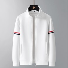 男士高端休閒立領開衫外套 中青年戶外休閒夾克