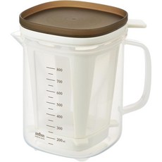 AKEBONO 曙產業 可微波高湯萃取量杯, 1組, 棕色 + 白色