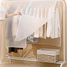 벨크로 반투명 먼지방지 행거가리개 90x110, 1개, 1개입