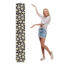 NICENEEDED 점보 러그 보관 가방 232.9 x 49.7cm(92 19.7인치) 데이지 프린트 백 스트랩 포장 재사용 가능한 대형 방진 파우치 실내 실외 카펫 이동, NICENEEDED 점보 러그 보관 가방, 232.9