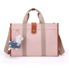 공간상회 페런트 기저귀 가방 방수 토트백, 라이트핑크