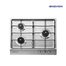 나비엔매직 가스쿡탑 빌트인 가스레인지 3구(타공560x480/건전지식), LNG, GRB-3303ND