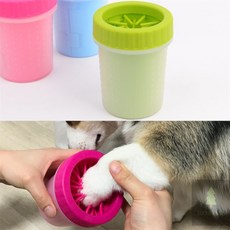 행운과 강아지 발세척 컵 강아지산책발세정컵