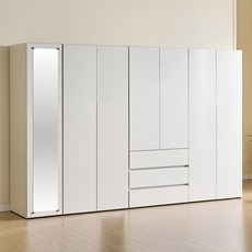 멜로우 레브리 LPM 2800 장농 세트 시리즈, 06. 터치형 2800 3서랍 거울도어 이불장 선반장