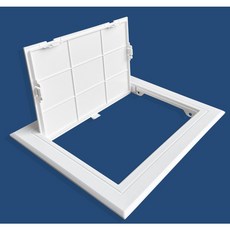 점검구 폐쇄식 밀폐식 검사구 천장 벽 도어 개폐식, 250X300 흰색 비접착 PVC, 1개
