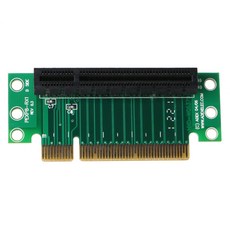 PCI-E 8X 라이저 카드와 호환되는 PCI- 90도 어댑터 카드 1U 소형 컴퓨터 및 서버와 호환되는 PCI-E 8X 확장 카드, 1개, 4NB601914_HLH, 다른.