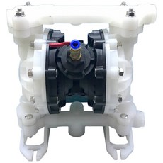 允統財QBY-15氣動雙隔膜幫浦-P.P材質耐酸鹼化學液體輸送幫浦 (4分/6分口徑可選), 1個, QBY-15