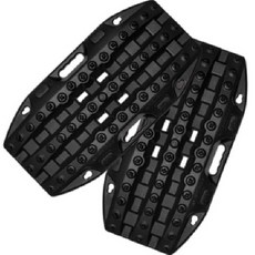 MAXTRAX MINI 迷你型脫困板 (一般款 / 千斤頂底座款) 四色可選 - 黑四驅ALL BLACK，適用各種地形，高強度材質, 1個, 一般版 - 黑色 (無千斤頂底座)