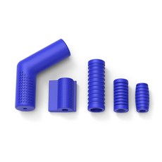 범용 모터사이클 시프터 기어 레버 풋 페달 고무 커버 신발 보호대, 파랑색