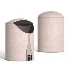 桌下暖腳器 智慧恆溫取暖器, 灰色, 圓形有蓋子