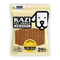 KAZI 卡滋 羊肉+胡蘿蔔 寵物零食, 1個, 羊咩咩地瓜秀(200g ±5%)