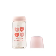 모윰 PPSU 올인원 노꼭지 젖병, 핑크, 270ml, 2개