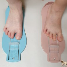 아동 발사이즈 측정기 발길이 발치수 재기 정확, 핑크, 1개