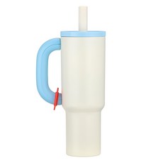 AISOUL 대용량 차량용 스텐 텀블러 빨대 손잡이 진공 304 메가쿨 텀블러, 1개, 1200ml, 화이트 1개, 1200ml, 화이트