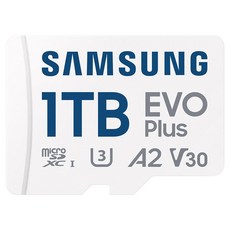 SAMSUNG 三星 EVO Plus Micro SD卡附轉接器, 1個, 1TB
