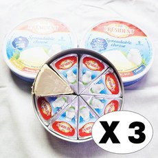 [보냉발송] 프레지덩 스프레더블 포션 치즈 24포션 트레이더스 기획 유통, 3개, 420g