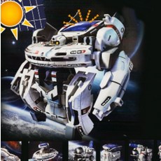 태양전지 태양광 로봇 우주함대 7단변신 조립장난감 태양열 태양전지 솔라 조립완구 변신로봇, 1개