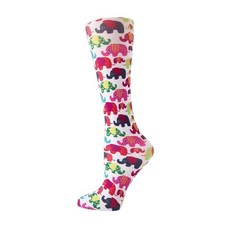 Cutieful 압박 양말 니트 와이드 카프 10-18mm/HG 코기스 원사이즈, 코끼리