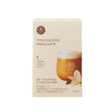 커피빈 바닐라라떼 달콤하고 부드러운 믹스커피, 21.6g, 1개, 8개입
