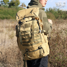 [대용량 카키] 백팩 밀리터리 헬스 운동 스포츠 등산 캠핑 가방