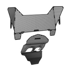 오토바이 라디에이터 실린더 엔진 가드 컴플리트 파이크 랠리용, 2. black, 기본